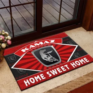 Rally Truck Doormat, All Over Print Doormat For Car Owners CAR303 - Red