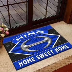 Freight Transporter Doormat, All Over Print Doormat For Car Fans CAR303 - Blue