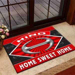 Workhorse Truck Doormat, All Over Print Doormat For Car Owners CAR303 - Red