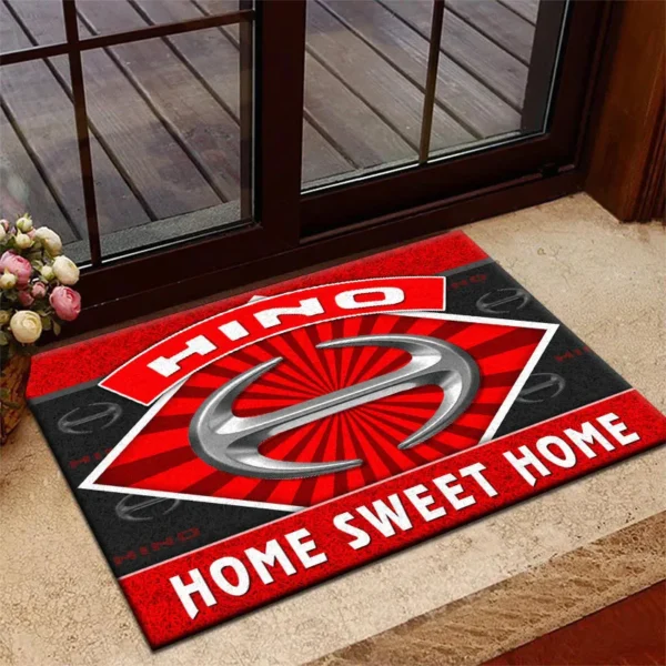 Workhorse Truck Doormat, All Over Print Doormat For Car Owners CAR303 - Red
