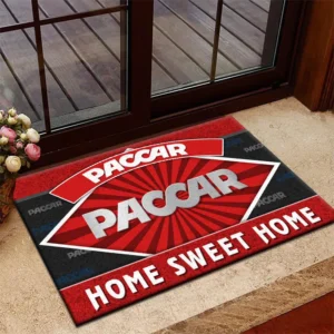 Freight Truck Doormat, Durable Auto-Inspired Rug for Garage or Home Entry CAR303 - Red