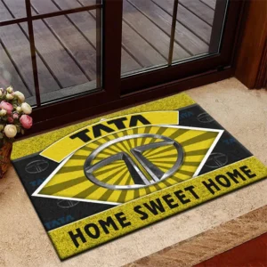 TrueHaul Vehicles Doormat, All Over Print Doormat For Car Owners CAR303 - Yellow