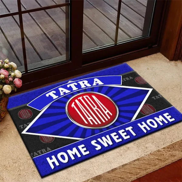 Rugged Truck Doormat, All Over Print Doormat For Car Owners CAR303 - Blue