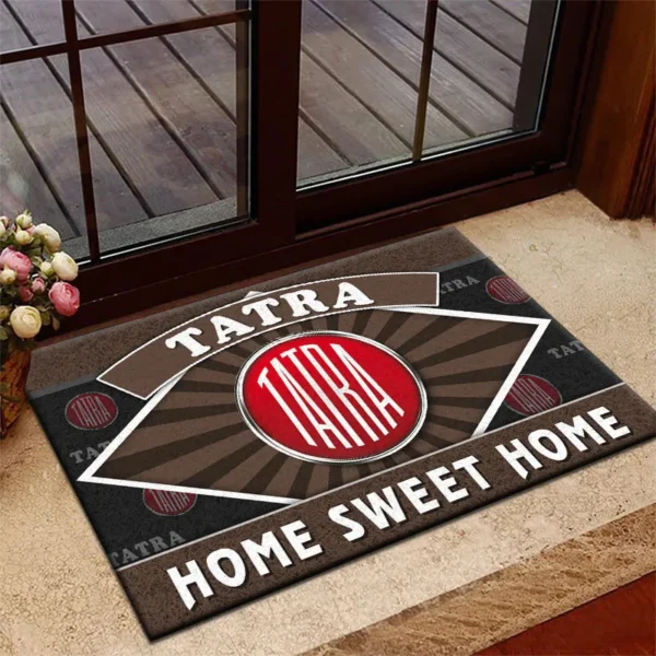 Off-Road Truck Doormat, Automotive Logo Style Floor Mat CAR303 - Brown