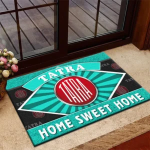 Terrain Master Doormat, Durable Auto-Inspired Rug for Garage or Home Entry CAR303 - Cyan