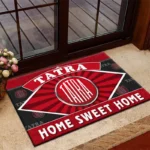 Heavy-Duty Vehicle Doormat, Durable Auto-Inspired Rug for Garage or Home Entry CAR303 - Red