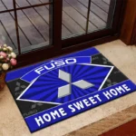 Logistics Truck Doormat, All Over Print Doormat For Car Owners CAR303 - Blue