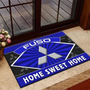 Logistics Truck Doormat, All Over Print Doormat For Car Owners CAR303 - Blue