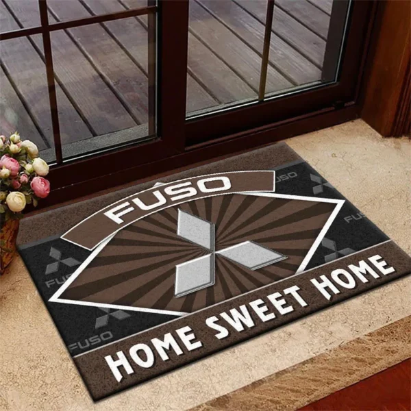 Transport Vehicle Doormat, All Over Print Doormat For Car Fans CAR303 - Brown