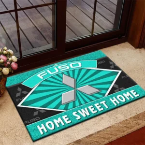 Industrial Vehicle Doormat, All Over Print Doormat For Car Lovers CAR303 - Cyan