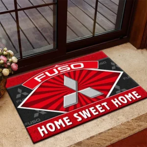 Heavy Truck Doormat, Durable Auto-Inspired Rug for Garage or Home Entry CAR303 - Red