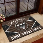 Forcepower Machines Doormat, Automotive Logo Style Floor Mat CAR303 - Brown