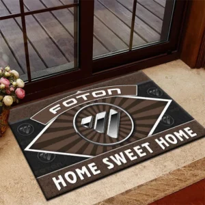 Forcepower Machines Doormat, Automotive Logo Style Floor Mat CAR303 - Brown
