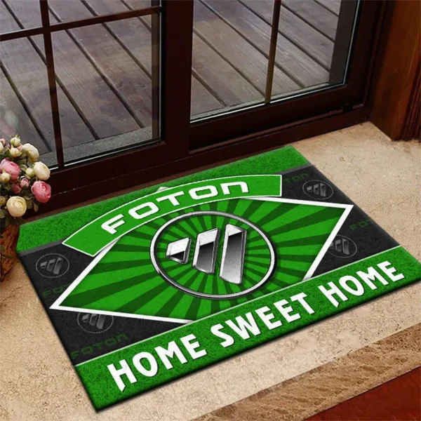 Flexhaul Systems Doormat, All Over Print Doormat For Car Owners CAR303 - Green