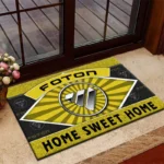 Forcemax Motors Doormat, All Over Print Doormat For Car Owners CAR303 - Yellow