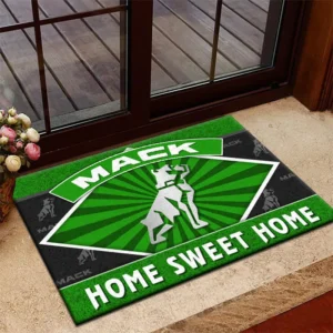 Logistics Truck Doormat, Automotive Logo Style Floor Mat CAR303 - Green