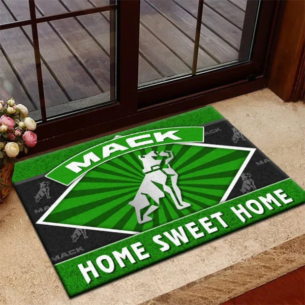 Logistics Truck Doormat, Automotive Logo Style Floor Mat CAR303 - Green