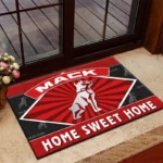 Tractor-Trailer Doormat, Automotive Logo Style Floor Mat CAR303 - Red
