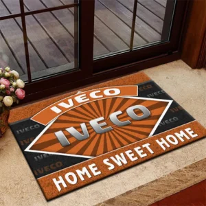 TransportForce Trucks Doormat, All Over Print Doormat For Car Lovers CAR303 - Orange