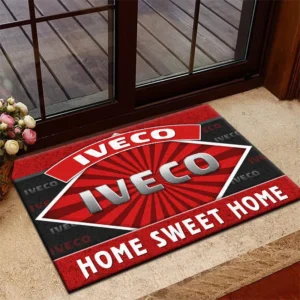 TractorPro Machines Doormat, Automotive Logo Style Floor Mat CAR303 - Red