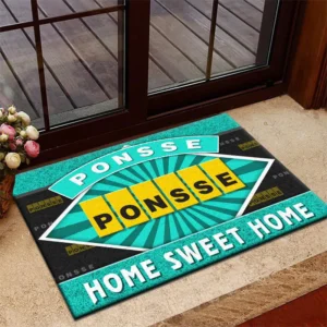 Harvesting Machine Doormat, All Over Print Doormat For Car Owners CAR303 - Cyan