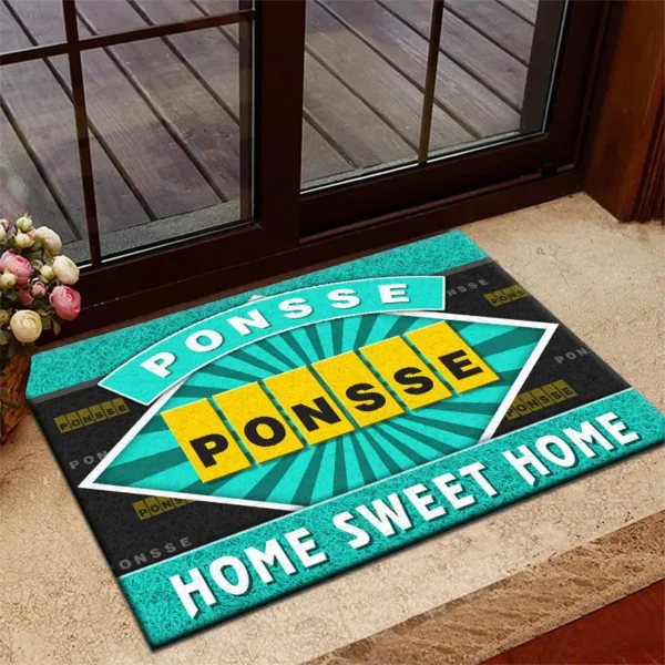 Harvesting Machine Doormat, All Over Print Doormat For Car Owners CAR303 - Cyan