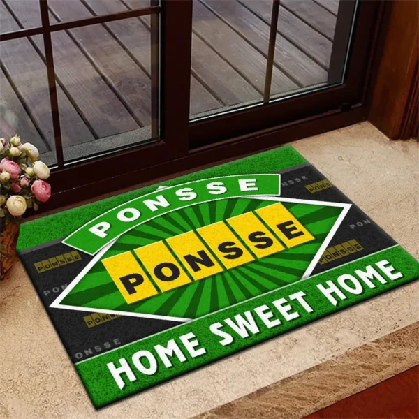 Tree Cutting Machine Doormat, All Over Print Doormat For Car Fans CAR303 - Green