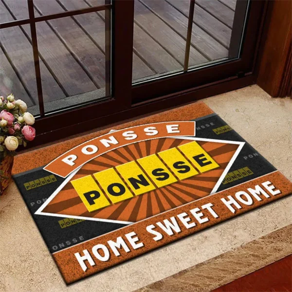 Wood Forwarder Doormat, All Over Print Doormat For Car Owners CAR303 - Orange