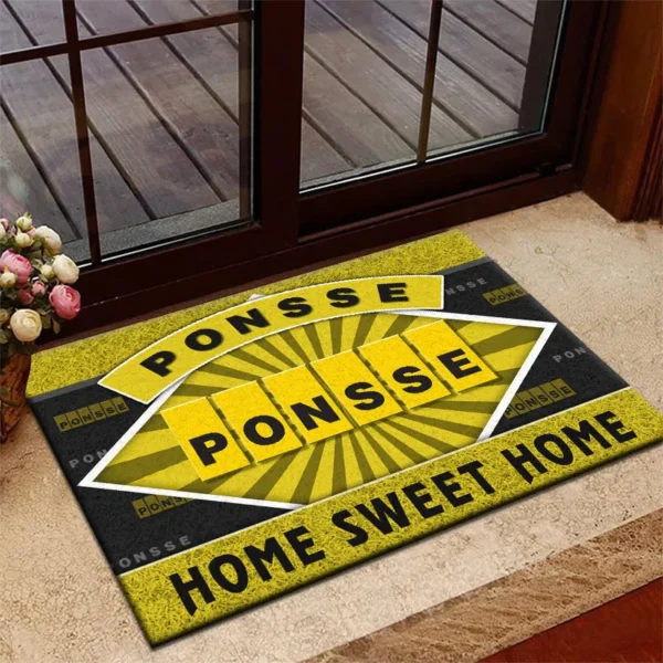 Harvesting Machine Doormat, All Over Print Doormat For Car Fans CAR303 - Yellow