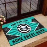 Industrial Strength Motor Doormat, Automotive Logo Style Floor Mat CAR303 - Cyan