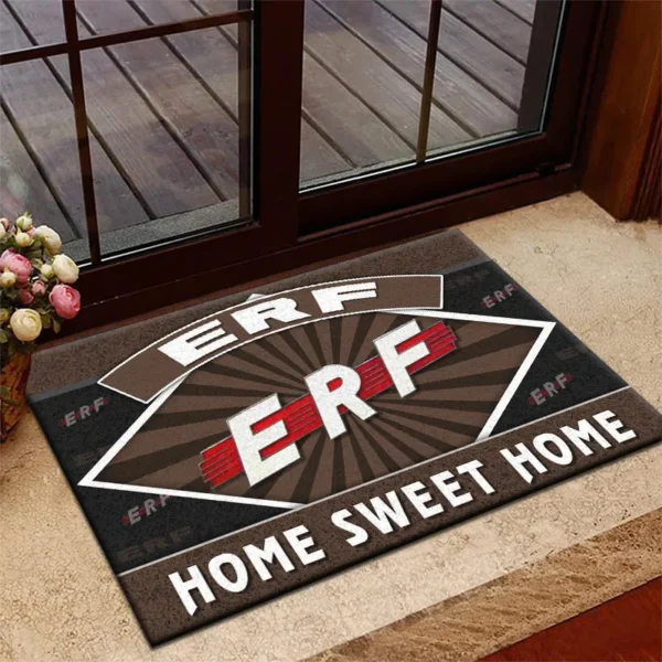 Historic Road Transporter Doormat, All Over Print Doormat For Car Owners CAR303 - Brown