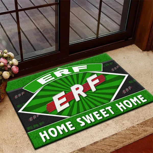 Legendary Freight Lorry Doormat, Durable Auto-Inspired Rug for Garage or Home Entry CAR303 - Green