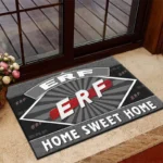 Retro Long-Haul Vehicle Doormat, Automotive Logo Style Floor Mat CAR303 - Gray