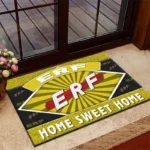 Retro Heavy Goods Vehicle Doormat, All Over Print Doormat For Car Fans CAR303 - Yellow