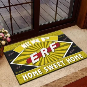 Retro Heavy Goods Vehicle Doormat, All Over Print Doormat For Car Fans CAR303 - Yellow
