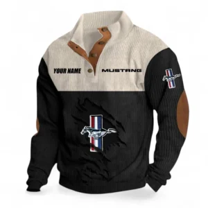 Performance Car   Men's Stand Up Collar Base Shirt, Exclusive Logo Hoodie For Car Lovers CAR402 - Black