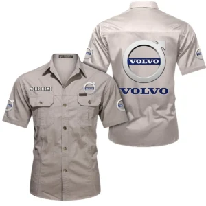 Durable Auto Brand Exclusive Logo Short Sleeved Shirt, Gift For Durable Auto Brand Enthusiasts CAR444 - Beige