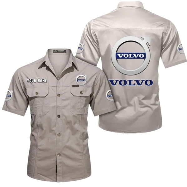 Durable Auto Brand Exclusive Logo Short Sleeved Shirt, Gift For Durable Auto Brand Enthusiasts CAR444 - Beige