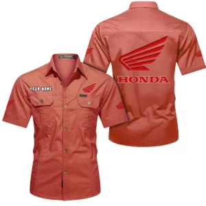 Off-Road Bike Exclusive Logo Short Sleeved Shirt, Gift For Off-Road Bike Lovers CAR444 - Red