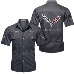 High-Performance Coupe Exclusive Logo Short Sleeved Shirt, Gift For High-Performance Coupe Enthusiasts CAR444 - Gray