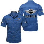 Fun Ride Car Exclusive Logo Short Sleeved Shirt, Gift For Fun Ride Car Lovers CAR444 - Cowboy Blue