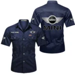 Sporty Hatchback Exclusive Logo Short Sleeved Shirt, Gift For Sporty Hatchback Lovers CAR444 - Dark Blue