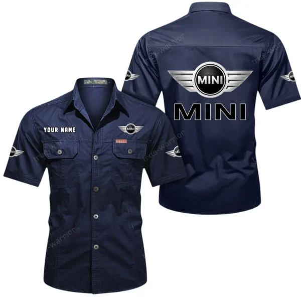 Sporty Hatchback Exclusive Logo Short Sleeved Shirt, Gift For Sporty Hatchback Lovers CAR444 - Dark Blue