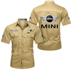 Modern Two-Door Exclusive Logo Short Sleeved Shirt, Gift For Modern Two-Door Lovers CAR444 - Khaki