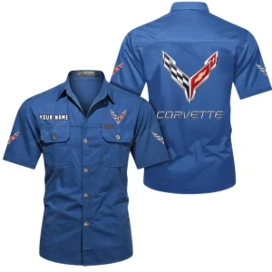 Race-Inspired Car Exclusive Logo Short Sleeved Shirt, Gift For Race-Inspired Car Enthusiasts CAR444 - Cowboy Blue