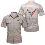 Track-Ready Ride Exclusive Logo Short Sleeved Shirt, Gift For Track-Ready Ride Lovers CAR444 - Beige