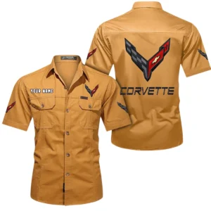 Classic Speedster Exclusive Logo Short Sleeved Shirt, Gift For Classic Speedster Enthusiasts CAR444 - Turmeric