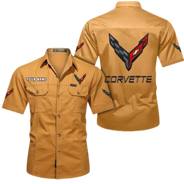 Classic Speedster Exclusive Logo Short Sleeved Shirt, Gift For Classic Speedster Enthusiasts CAR444 - Turmeric