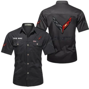 US Performance Car Exclusive Logo Short Sleeved Shirt, Gift For US Performance Car Lovers CAR444 - Black