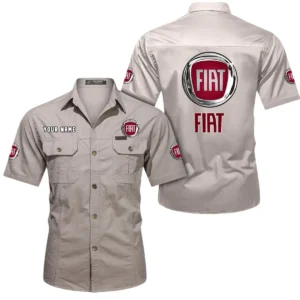 Compactura Motors Exclusive Logo Short Sleeved Shirt, Gift For Compactura Motors Enthusiasts CAR444 - Beige